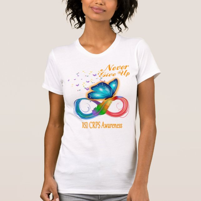 T-shirt Ne jamais renoncer à la sensibilisation aux RSD CR (Devant)