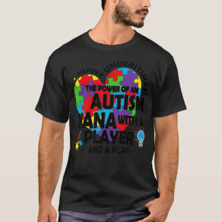 T-shirt Ne jamais sous-estimer le pouvoir de l'autisme Jou