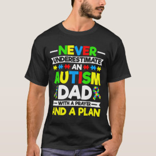 T-shirt Ne jamais sous-estimer un père autiste - Autisme