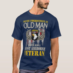 T-shirt Ne jamais sous-estimer un vieil homme 101e aéropo