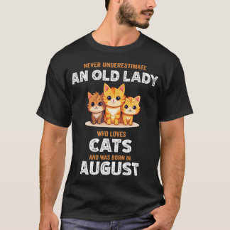 T-shirt Ne jamais sous-estimer une vieille dame qui aime l