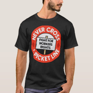 T-shirt Ne jamais traverser une ligne de ticket pour les d
