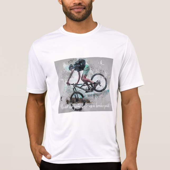 T-shirt Ne jamais utiliser votre visage comme plaquette de (Devant)
