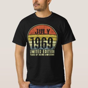 T-shirt Né Juillet 1969 Édition Limitée Années D'Être