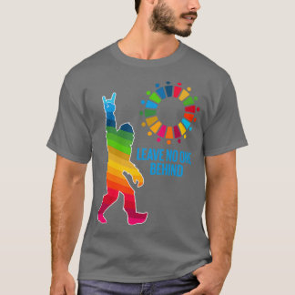 T-shirt Ne laissons personne derrière les ODD de l'ONU Dév