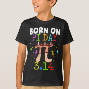 T-shirt Né Le Jour Du Pi Anniversaire 2025 Joyeux Thé Math