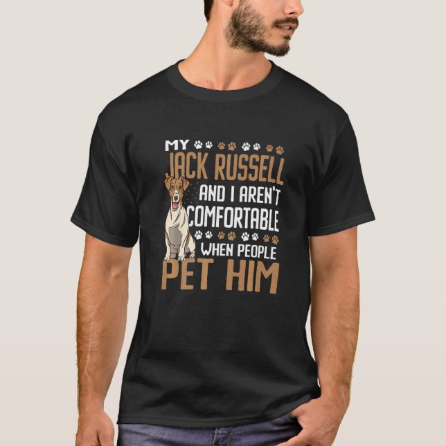 T-shirt Ne le menez pas Jack Russel (Devant)