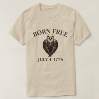 T-shirt Né libre le 4 juillet 1776