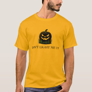 T-shirt Ne m'allumez pas Citrouille Parodie du drapeau de