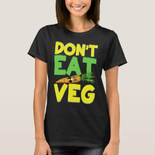 T-shirt Ne mange pas de légumes Carotte en colère Costume