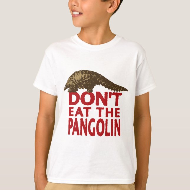 T-shirt Ne mangez pas le Pangolin (Devant)