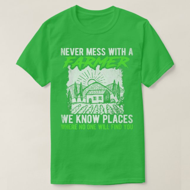 T-shirt Ne Manquez Jamais Avec Un Agriculteur Nous Connais (Design devant)