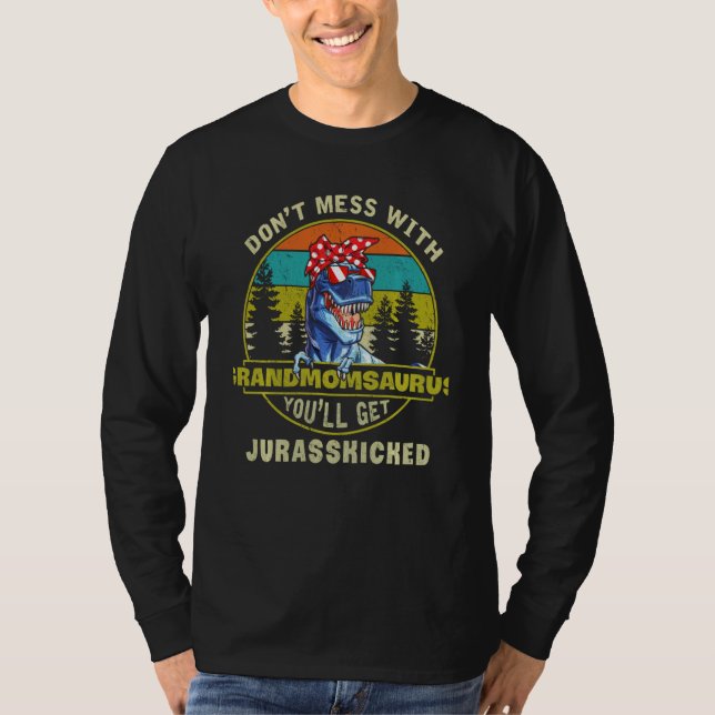 T-shirt Ne Manquez Pas Grandmomsaurus T Rex Mothers Day (Devant)