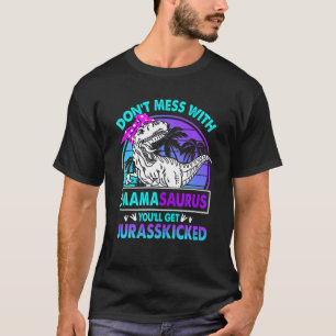 T-shirt Ne manquez pas Mamasaurus Fête des mères Famille d