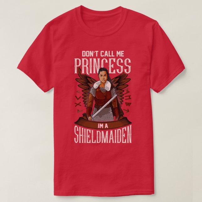 T-shirt Ne M'Appelle Pas Moi Un Bouclier Maiden Viking (Design devant)