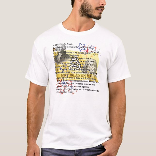 T-shirt ne marchez pas sur moi (Devant)