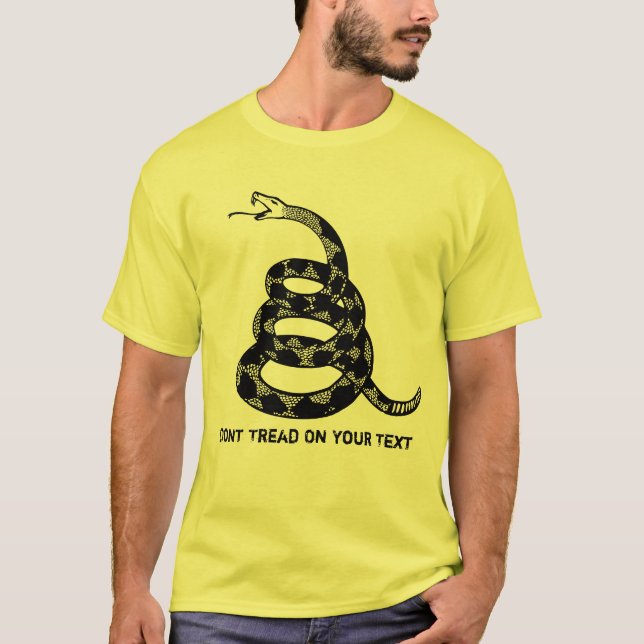 T-shirt "Ne marchez pas sur moi" la chemise (Devant)