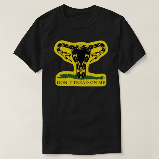 T-shirt ne marchez pas sur moi uterus Sticker.png (Design devant)