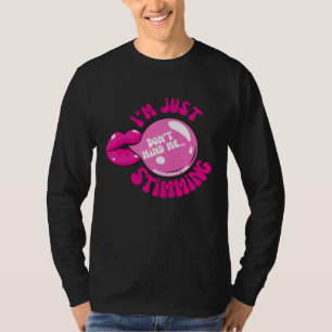 T-shirt Ne me dérange pas, je ne fais que coller la chemis