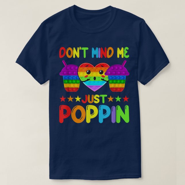 T-shirt Ne me dérange pas juste Poppin'Funny Pop It Game F (Design devant)