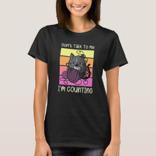 T-shirt Ne me parle pas Je compte - Artistes Crochet Kni
