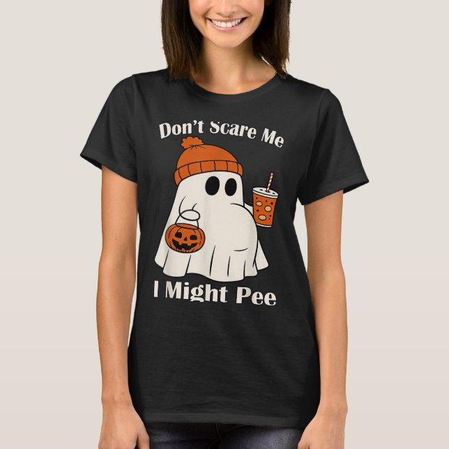 T-shirt Ne m'E pas Je pourrais Pee Funny Halloween Pregnan (Devant)