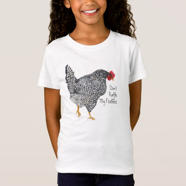 T-Shirt "Ne me rouille pas la plume" poulet (Devant)