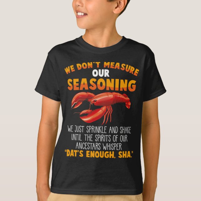 T-shirt Ne mesurez pas le Sac Sarcastique à langouste à as (Devant)