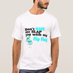 T-shirt Ne m'incitez pas à vous gifler avec ma bascule