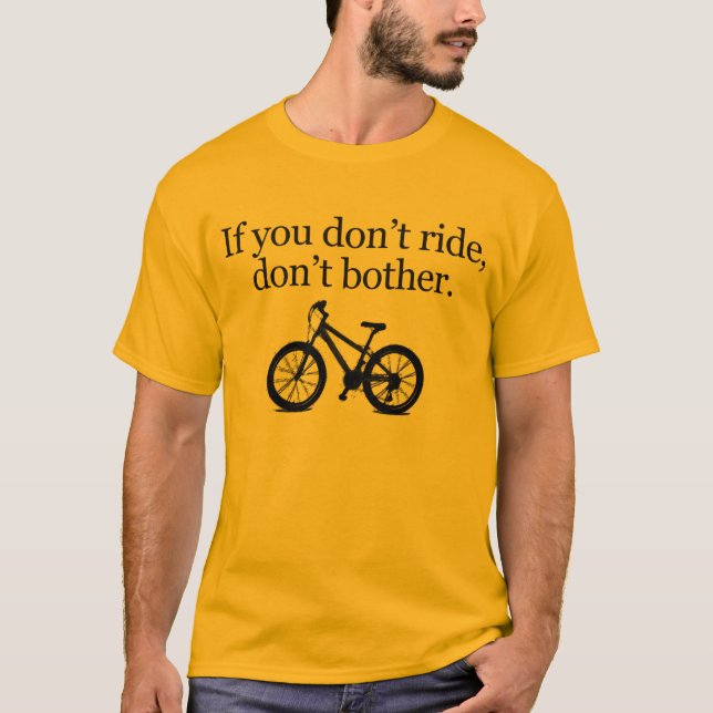 T-shirt Ne montez pas la pièce en t (MTB) (Devant)