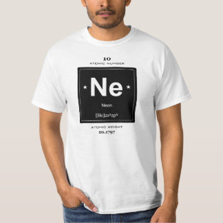 T-shirt Ne, néon (éléments chimiques)