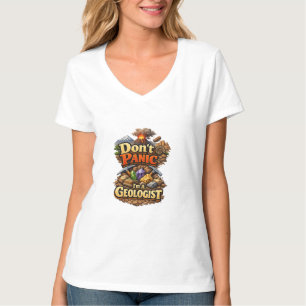 T-shirt Ne Paniquez Pas Je Suis Géologue