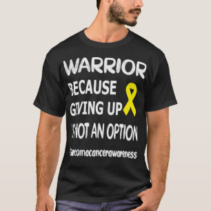 T-shirt Ne Pas Abandonner Le Ruban Jaune Sarcome Cancer Su