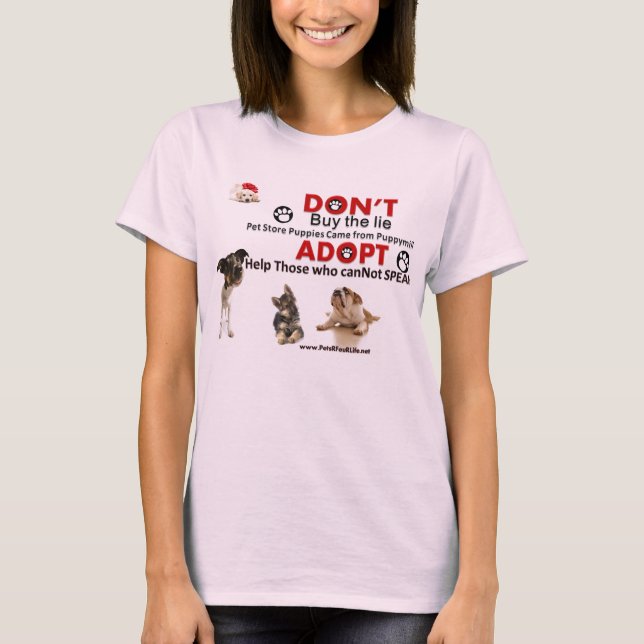 T-SHIRT NE PAS ACHETER LE MENSONGE (Devant)