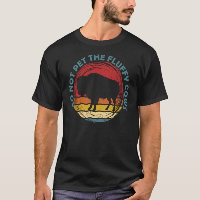 T-shirt Ne Pas Attirer Les Vaches Fluffantes Hommes Femmes (Devant)