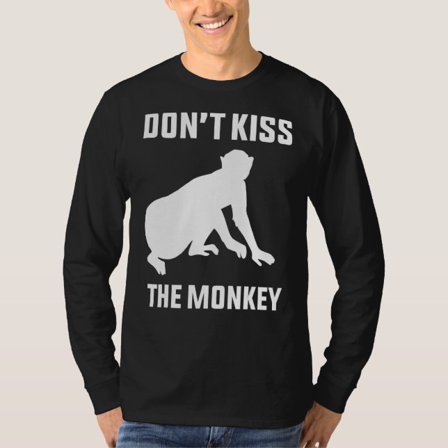 T-shirt Ne pas baiser la varicelle singe (Devant)
