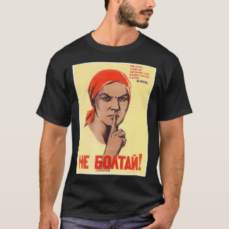 T-shirt Ne pas bavarder Union soviétique affiche