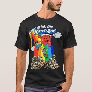 T-shirt Ne Pas Boire Le KoolAid Retro Psychedelic Design