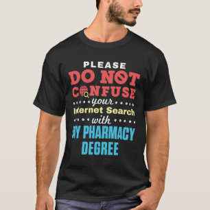 T-shirt Ne pas confondre Recherche Internet Recherche Phar