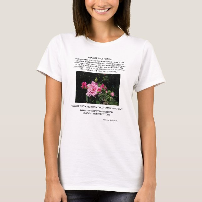 T-SHIRT NE PAS ÊTRE UNE VICTIME DE LA CASTRATION HYSTÉRÉCT (Devant)