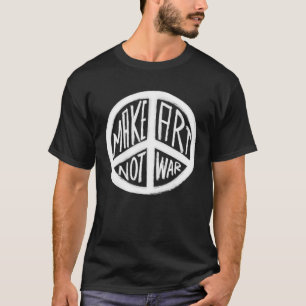 T-shirt Ne pas faire la guerre Paix Je reste avec le symbo
