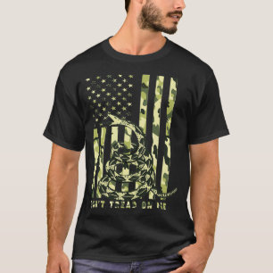 T-shirt Ne pas filer sur moi Camo American Flag