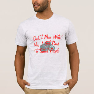 T-shirt ne pas gâcher avec moi photographie drôle design g