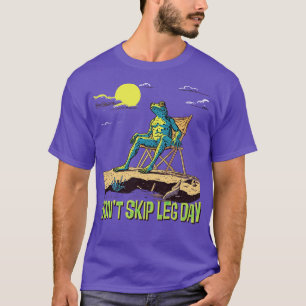 T-shirt Ne pas ignorer Jour Jour Jour Cute Gym Grenouille