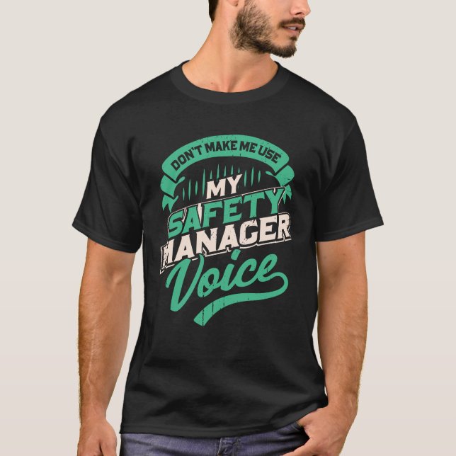 T-shirt Ne pas m'obliger à utiliser la voix de mon gestion (Devant)