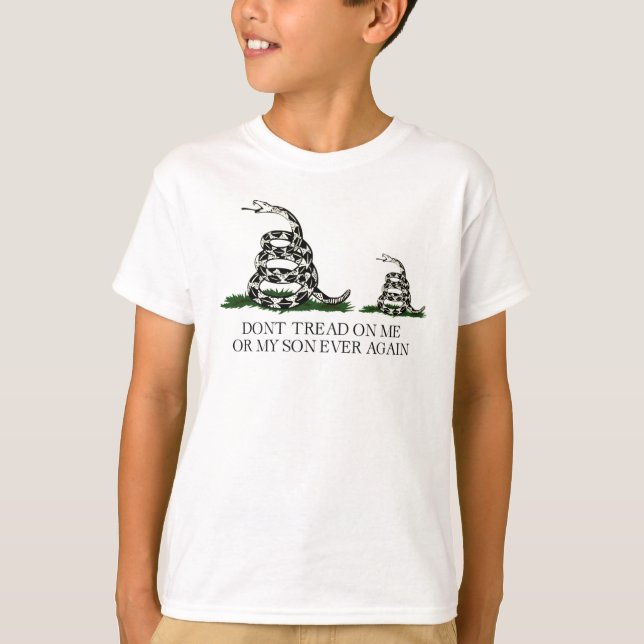 T-shirt Ne Pas Tourner Sur Moi Ou Mon Fils Toujours Drapea (Devant)