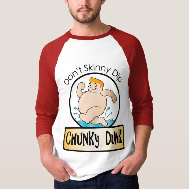 T-shirt Ne pas tremper maigre ; plonger enrouleur (Devant)