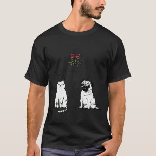 T-shirt Ne pensez même pas à ça drôle Chat maman et chien 