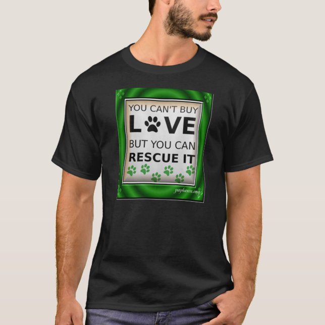 T-shirt Ne peut pas acheter la pièce en t d'amour (Devant)