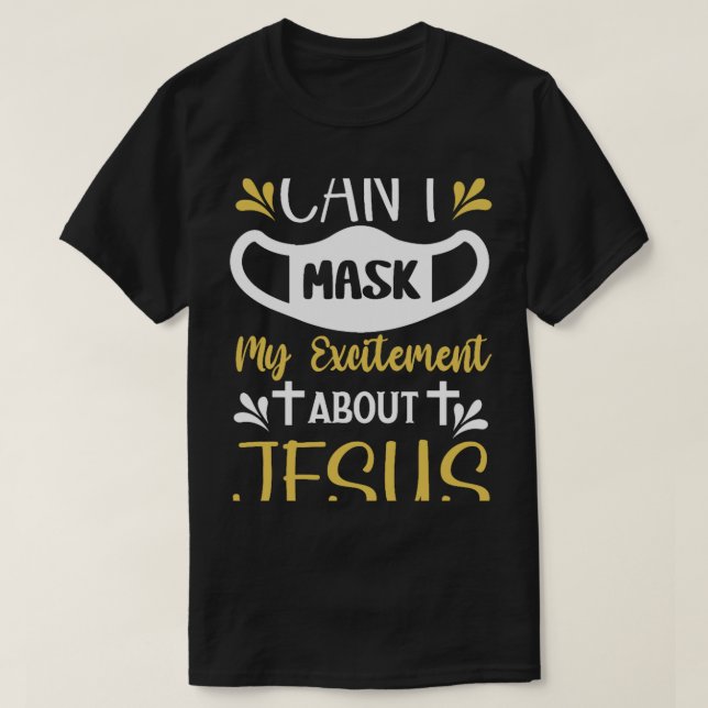 T-shirt Ne peut pas masquer mon enthousiasme à propos de J (Design devant)